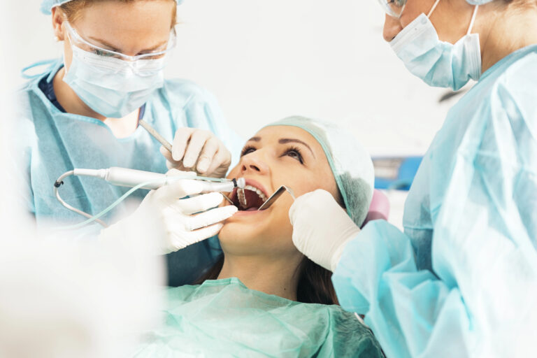 Girl undergoing oral surgery raleigh nc