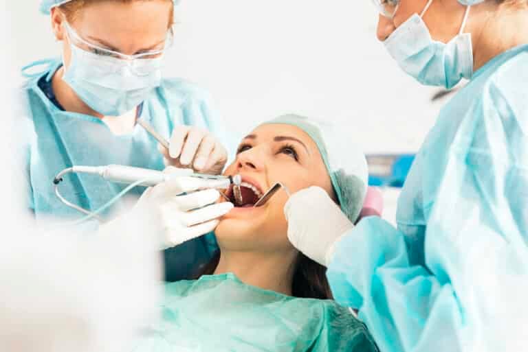 Girl undergoing oral surgery raleigh nc